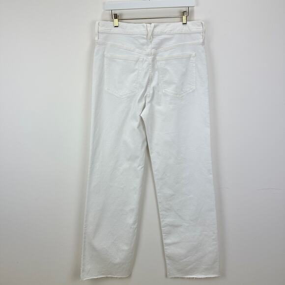 J.Crew Tall Full Length Slim Wide Leg Jean White Relaxed High Rise US 31 T NWT - Picture 8 of 14